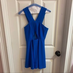 Naven XS royal blue cut out dress